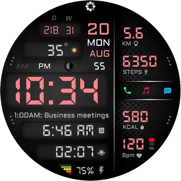 A445 Digital Health Face screenshot 30