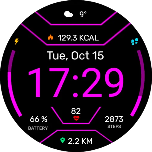 Digital Mites Watch face screenshot 20