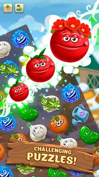 Funny Farm match 3 game screenshot 8
