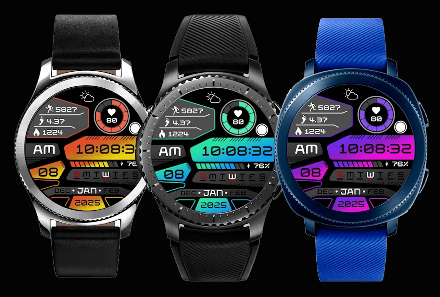 Digital Quantum HUD Watch Face screenshot 1