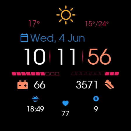 Digital Watchface D7 screenshot 23