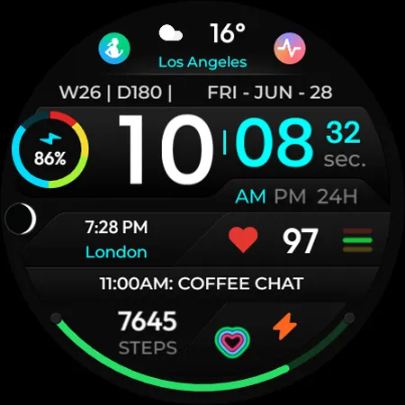 TVV Sport 4 Digital Watch Face screenshot 10