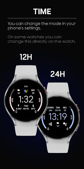 JHW Digital Info: Watch face screenshot 6
