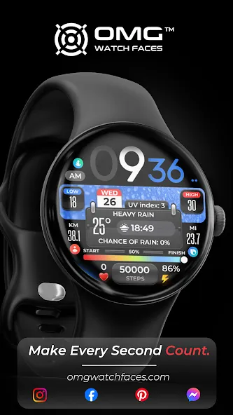 OMG 299 Weather Watch Face screenshot 3