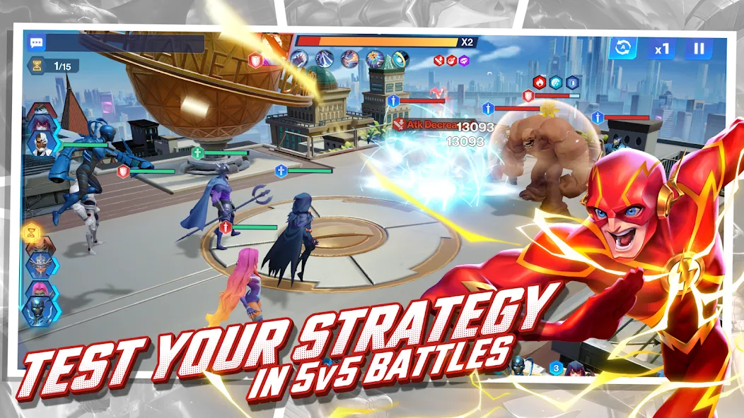 DC Worlds Collide Strategy RPG screenshot 6