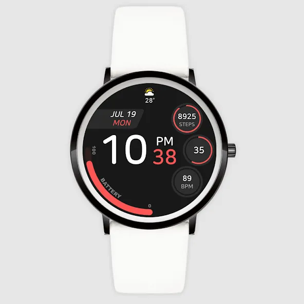 JJ-Digital006M Watch Face screenshot 3