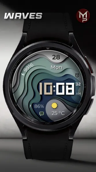 WAVES - Digital Watch Face screenshot 6
