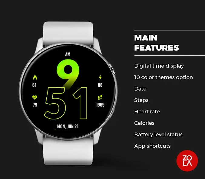 Active Sporty Watch Face screenshot 2