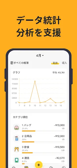 家計簿:予算管理、節約プラン、口座管理、可愛い、貯金計画 screenshot 4