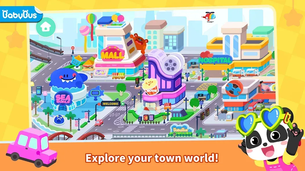 Baby Panda's Town: My World screenshot 1