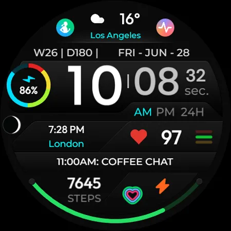 TVV Sport 4 Digital Watch Face screenshot 9