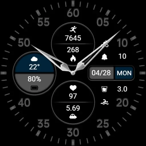 Business Grey Blue ZKin Watch screenshot 7