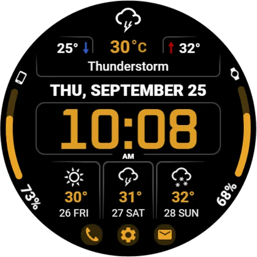 WFP 345 Informer watch face screenshot 40