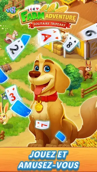 Solitaire : Tripeaks Fermière screenshot 1