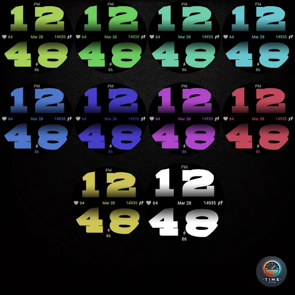 Mega Digit Watch Face screenshot 3