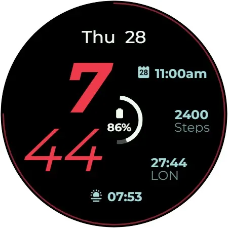 Swoop D Watch Face screenshot 12
