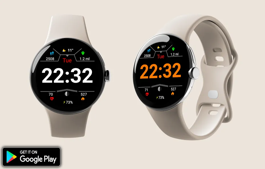Digital Pinab Watch Face screenshot 1
