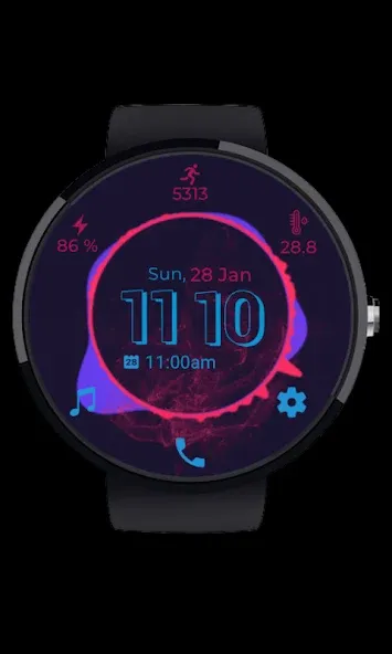 Musical Beat Watch Face screenshot 3