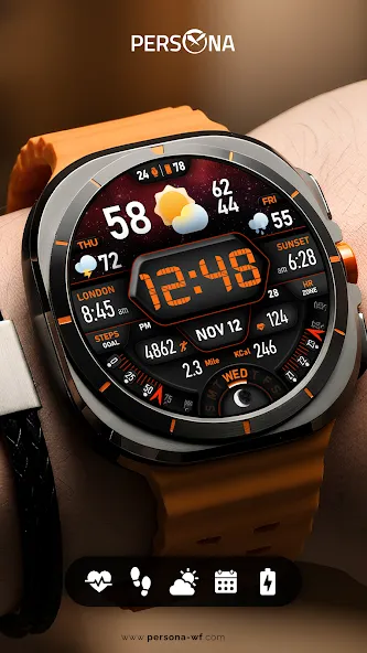 PER017 Digital Watch Face screenshot 7
