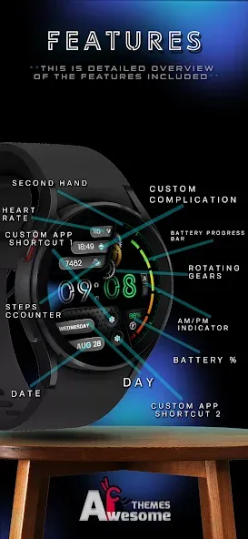 IronSync - Digital Watch Face screenshot 5