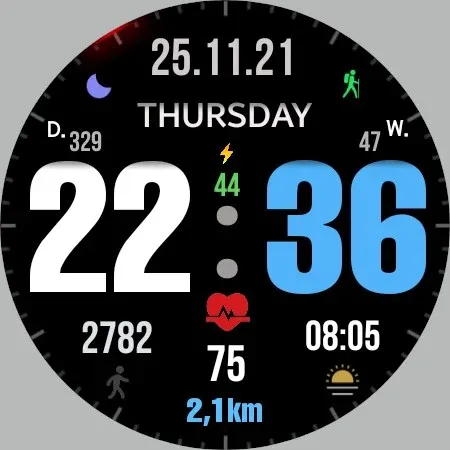 Big dgt mod 5M Watch face screenshot 24