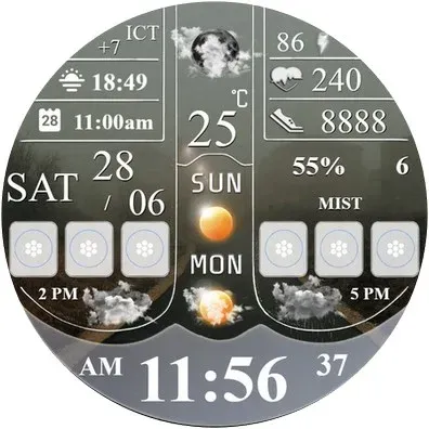 N-SPORT754 Weather Dial Watch screenshot 14