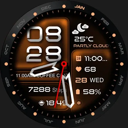 ML2U 350b Hybrid Watch Face screenshot 30