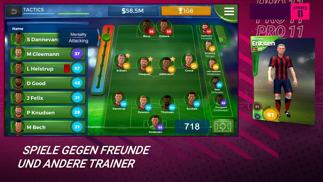 Pro 11 - Fußball Manager screenshot 3