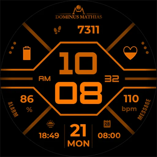 DM031 Cool Digital Watchface screenshot 9