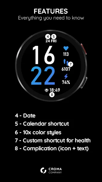 Nexus Watch Face Wear OS screenshot 3