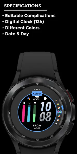 Night cut - watch face screenshot 4