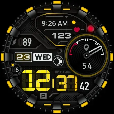 SH026 Watch Face, WearOS watch screenshot 13
