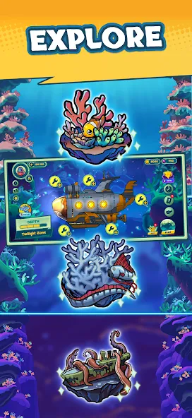 Submarine Quest: Merge&Explore screenshot 3