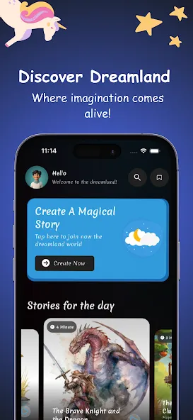 Dreamland: Create Kids Stories screenshot 1