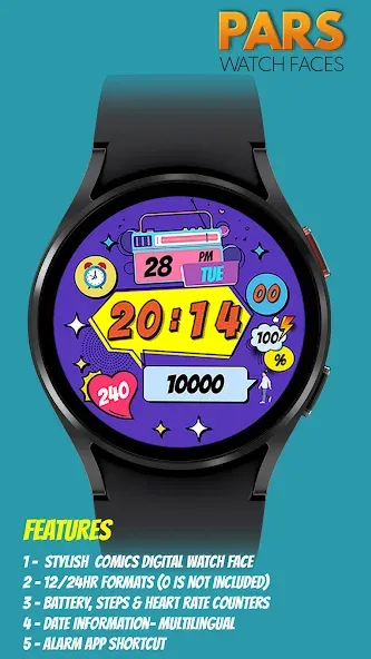 Pars Lollipop Watch Face screenshot 4