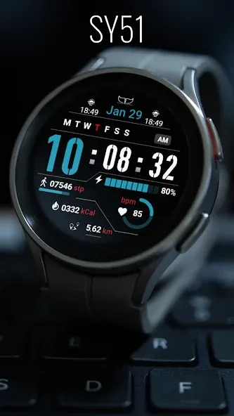 SY51 Watch Face for Wear OS screenshot 4