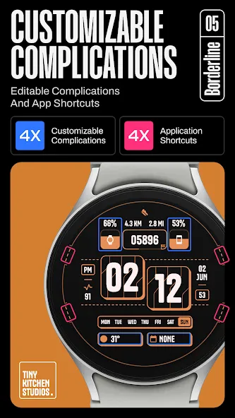 TKS 05 Borderline Watch Face screenshot 5