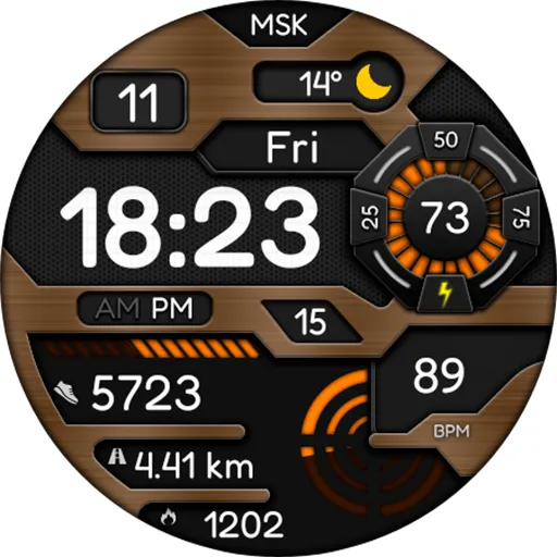 Digital Vyzomyk Watch face screenshot 19