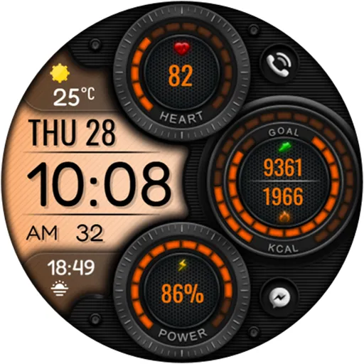 Digital Mingo Watch face screenshot 20
