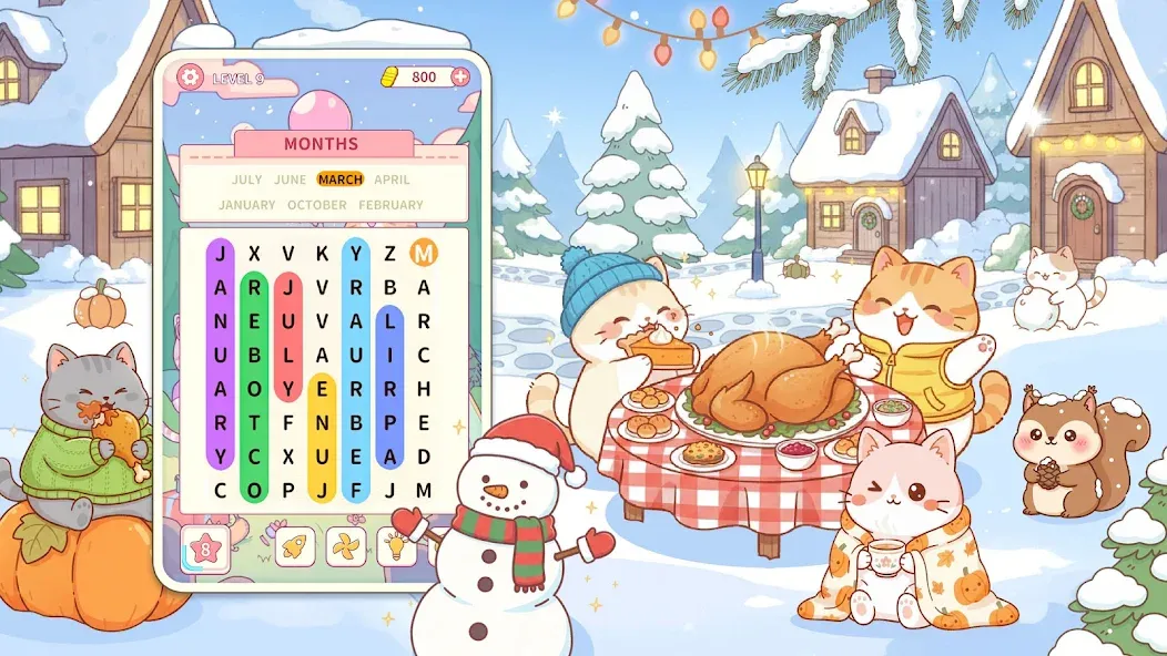 Ring of Words2: Cats Party screenshot 1
