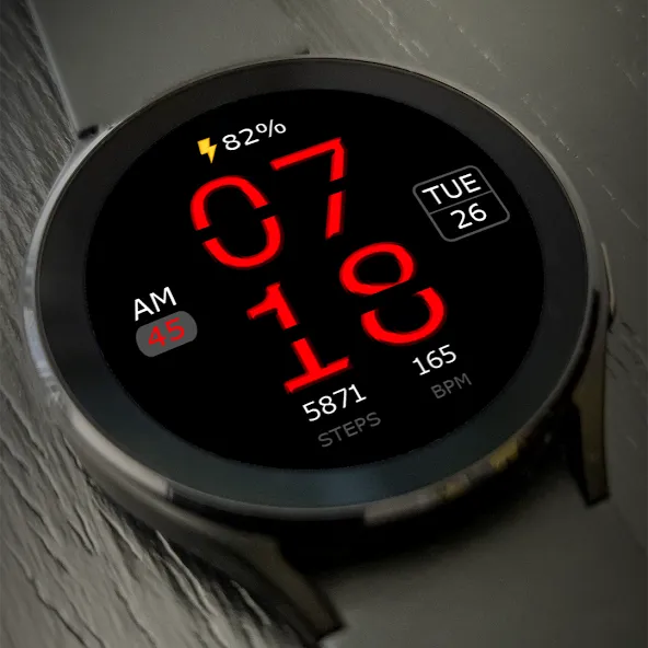 Key WF12 Digital Watch Face screenshot 2