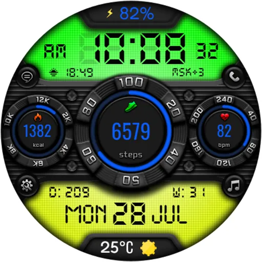 DIGI SPONIDY CTS38 Watch face screenshot 20