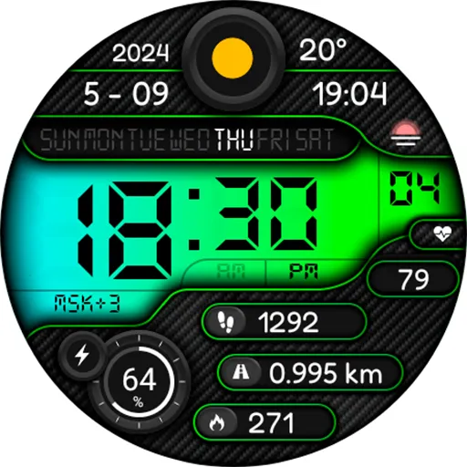 Digital Lork Watch Face screenshot 17