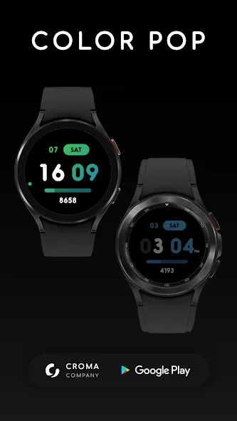 Color Pop Wear OS screenshot 2