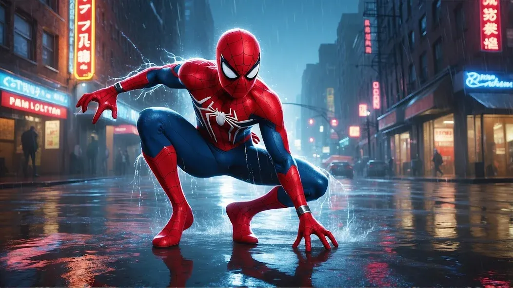 Spider Rope Hero: Crime Run 3D screenshot 2