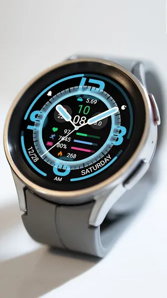 Blue White Glass ZKin Watch screenshot 13
