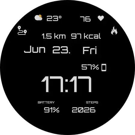 GRBL BLK Watch Face screenshot 17