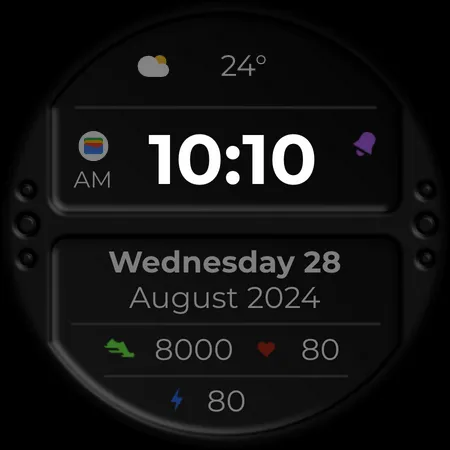 DADAM80: Digital Watch Face screenshot 23