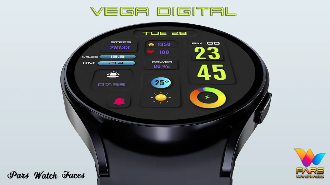 Vega Digital Watch Face screenshot 4
