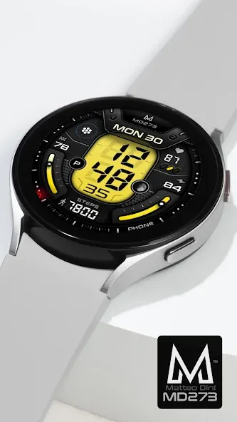MD273 Digital watch face screenshot 7